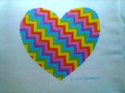 Cross stitch square for Emma K's quilt