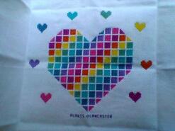 Cross stitch square for Emma K's quilt