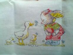 Cross stitch square for Bailey K's quilt