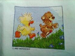 Cross stitch square for Bailey K's quilt