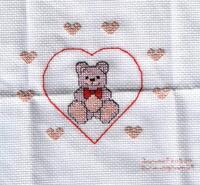 Cross stitch square for Lauryn A's quilt