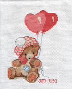 Cross stitch square for Lauryn A's quilt