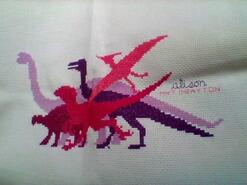 Cross stitch square for Bethany P's quilt