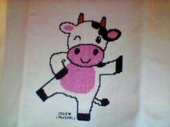 Cross stitch square for Everly's quilt
