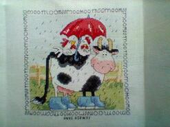 Cross stitch square for Everly's quilt