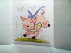 Cross stitch square for Everly's quilt