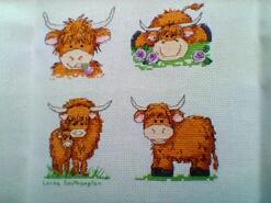 Cross stitch square for Everly's quilt