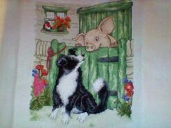 Cross stitch square for Everly's quilt