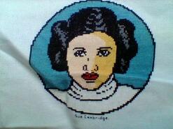 Cross stitch square for Logan W's quilt
