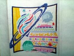 Cross stitch square for Connor E's quilt