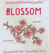 Cross stitch square for Blossom A's quilt