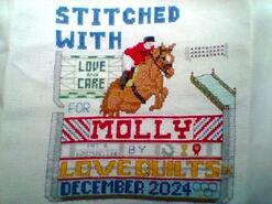 Cross stitch square for Molly S's quilt