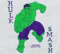 Cross stitch square for Kaiden H's quilt