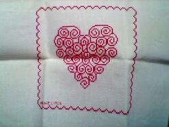 Cross stitch square for Rose's quilt