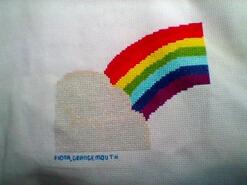 Cross stitch square for Ellis N's quilt