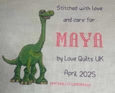Cross stitch square for Maya H's quilt