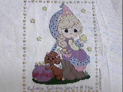 Cross stitch square for Evie-Anne's quilt