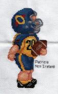 Cross stitch square for Macaulay F's quilt