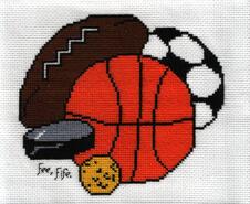 Cross stitch square for Macaulay F's quilt