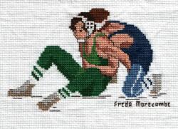 Cross stitch square for Macaulay F's quilt