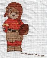 Cross stitch square for Macaulay F's quilt