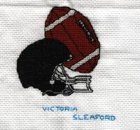 Cross stitch square for Macaulay F's quilt