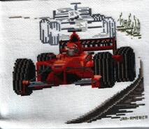 Cross stitch square for Macaulay F's quilt