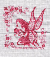 Cross stitch square for Lilly May T's quilt