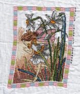 Cross stitch square for Lilly May T's quilt