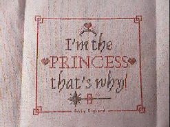 Cross stitch square for Evie-Mae's quilt