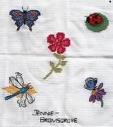 Cross stitch square for Laura W's quilt