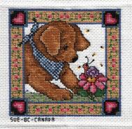 Cross stitch square for Lotty B's quilt