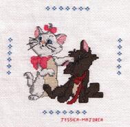 Cross stitch square for Lotty B's quilt