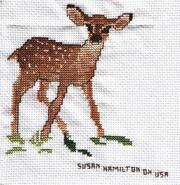 Cross stitch square for Lotty B's quilt