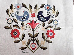 Cross stitch square for Hannah H's quilt