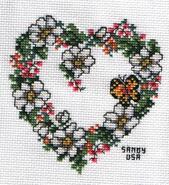 Cross stitch square for Brooke N's quilt