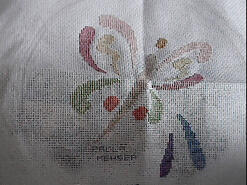 Cross stitch square for Georgia M's quilt