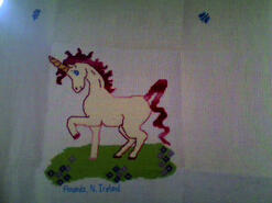 Cross stitch square for Georgia M's quilt