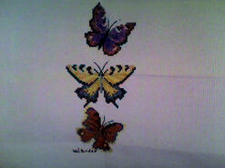 Cross stitch square for Georgia M's quilt