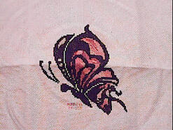 Cross stitch square for Georgia M's quilt