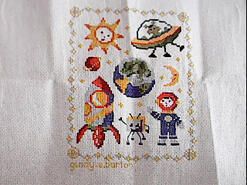 Cross stitch square for Ryan M's quilt