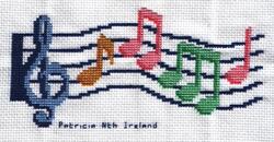 Cross stitch square for Toni C's quilt