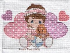 Cross stitch square for Toni C's quilt