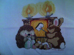 Cross stitch square for Willow-Bean's quilt