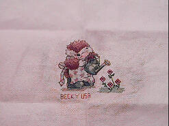 Cross stitch square for Willow-Bean's quilt