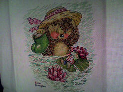 Cross stitch square for Willow-Bean's quilt
