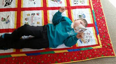 Photo of Johnathon Ls quilt
