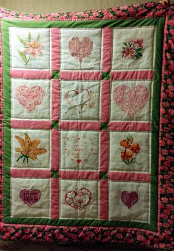 Photo of Lily Fs quilt