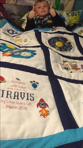 Photo of Travis Es quilt