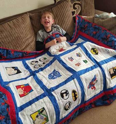 Photo of Matthew Vs quilt